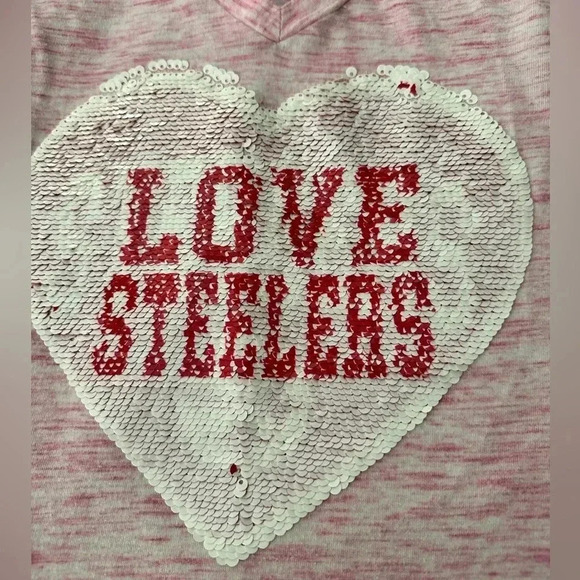 NFL size 10/12 Steelers sequin changing shirt - Picture 4 of 5